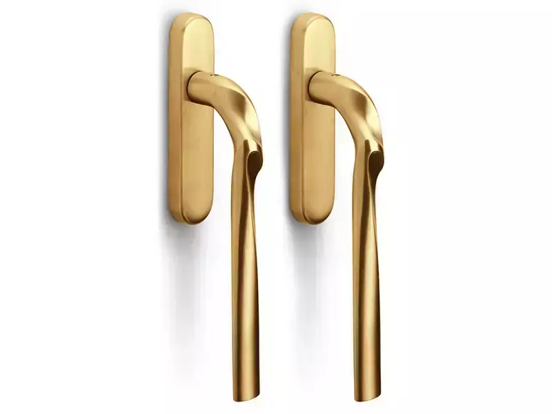 Hefschuifdeurbeslag Mat goud PVD Zaha Hadid Eleez ZH230PA Blind