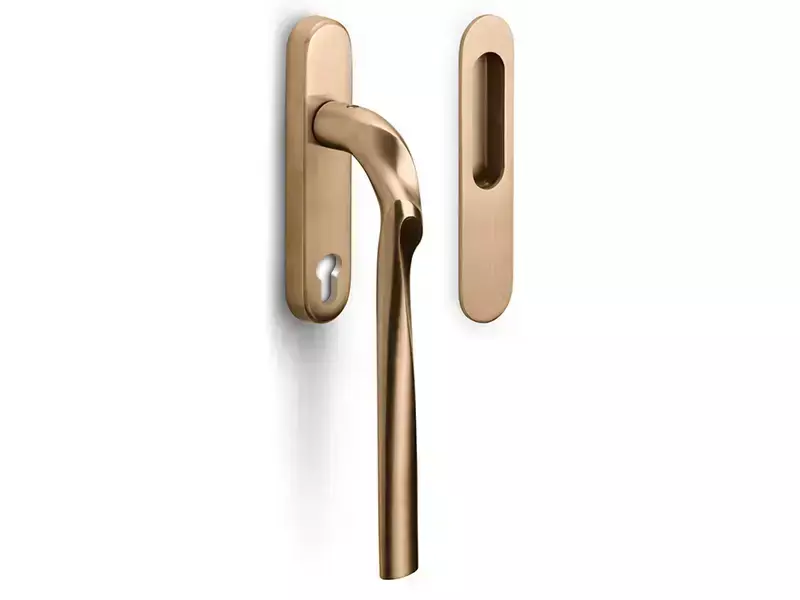Hefschuifdeurbeslag Licht brons PVD Zaha Hadid ZH230Y PC69