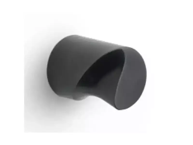 Meubelknop Mat zwart PVD Zaha Hadid Eleez ZH25M