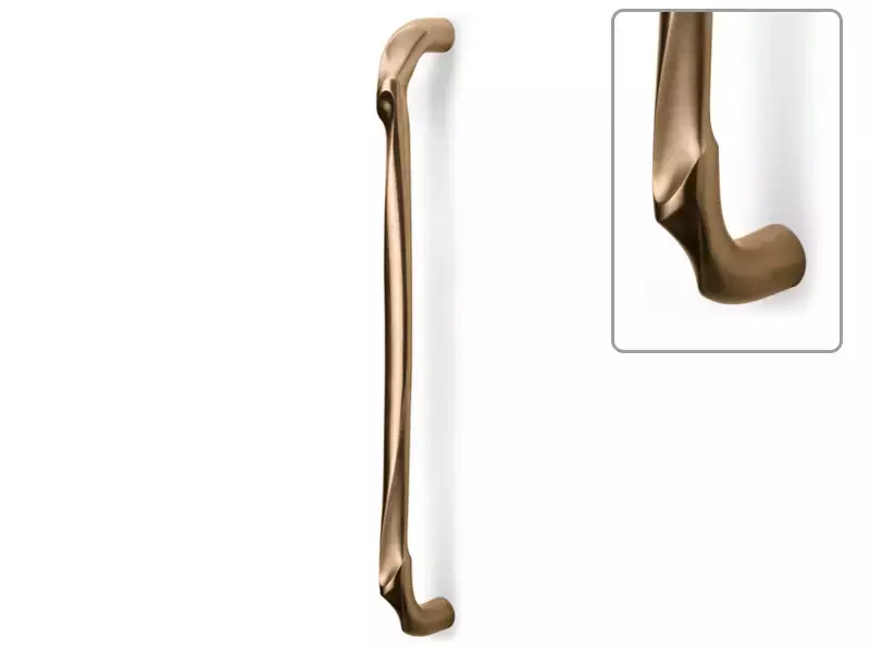 Deurgreep Links Licht brons PVD Zaha Hadid Eleez ZH400-L PS