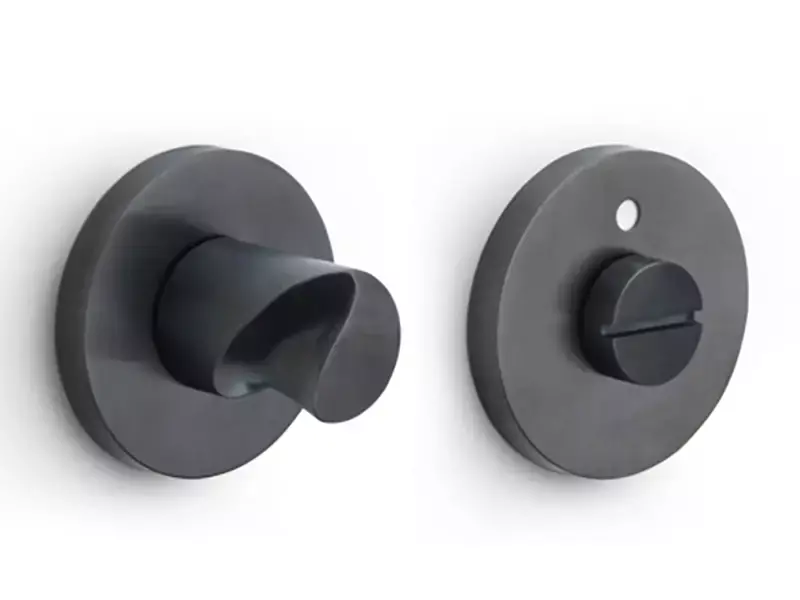 WC-sluiting Mat zwart PVD Zaha Hadid Eleez ZHWC53 met indicatie