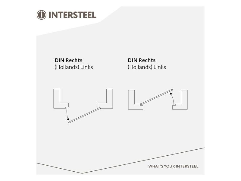 Intersteel Glijlagerscharnier SKG 3-sterren 89x89x3mm DIN rechts zwart
