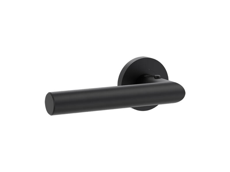 Griffwerk Deurklink Lucia Prof Smart2Lock Grafietzwart Links rond schroefrozet