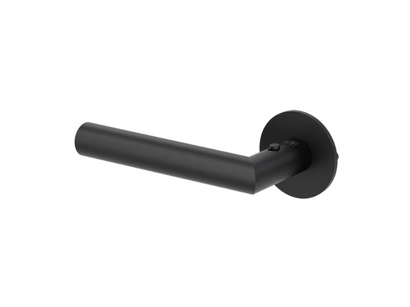Griffwerk Deurklink Lucia Pattia S Smart2Lock Grafietzwart Links rond vlak rozet