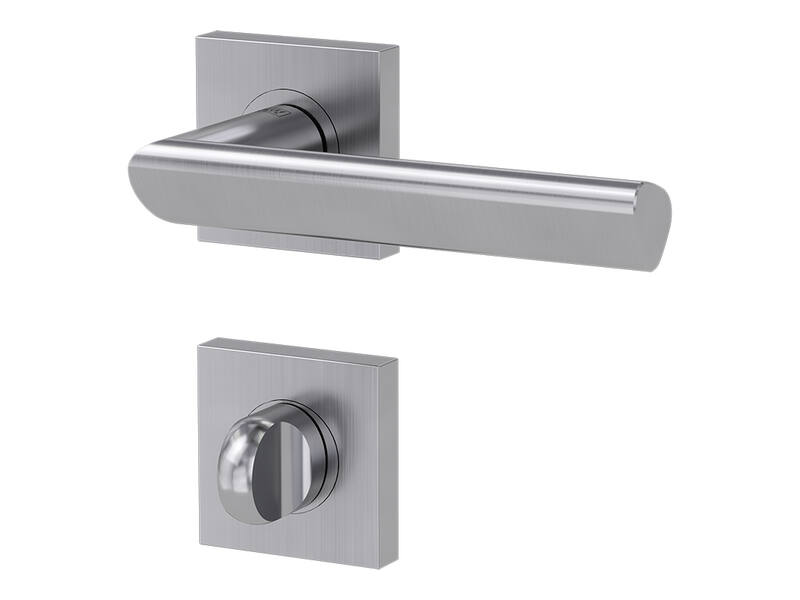 Griffwerk Deurklink TRI 134 Rvs vierkante rozet + toiletsluiting