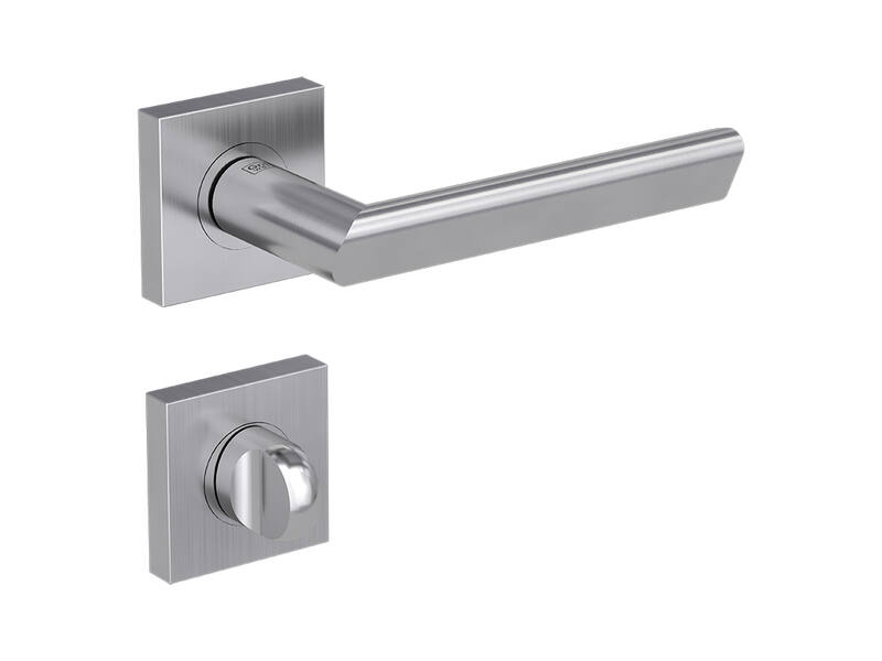 Griffwerk Deurklink TRI 134 Rvs vierkante rozet + toiletsluiting