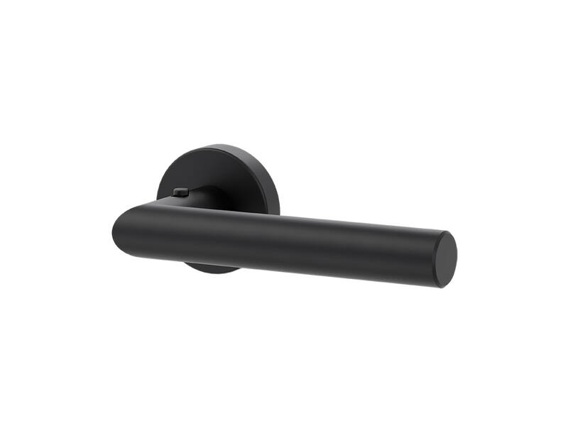 Griffwerk Deurklink Lucia Smart2Lock Grafietzwart Rechts rond cliprozet