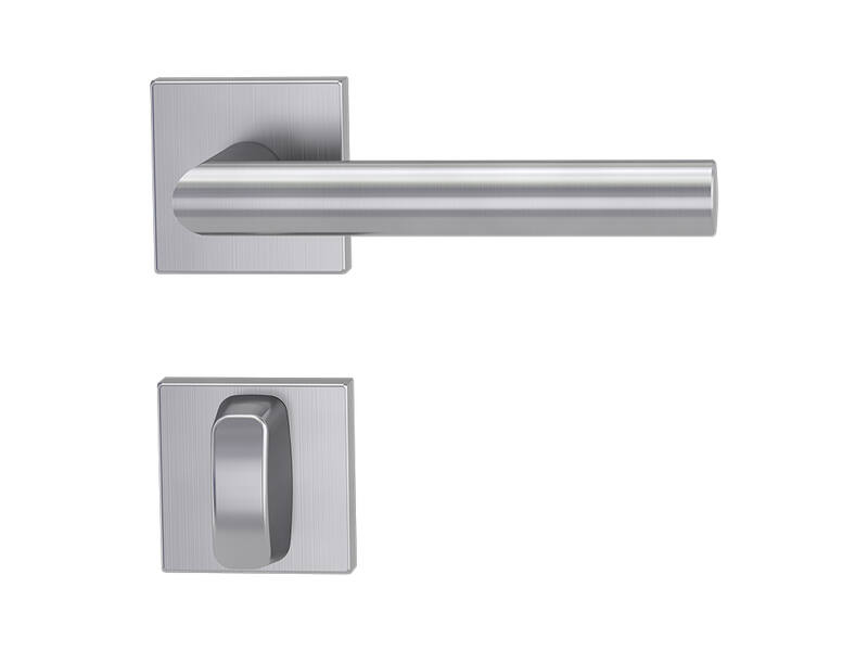Griffwerk Deurklink Lucia Square Rvs vierkante rozet + toiletsluiting