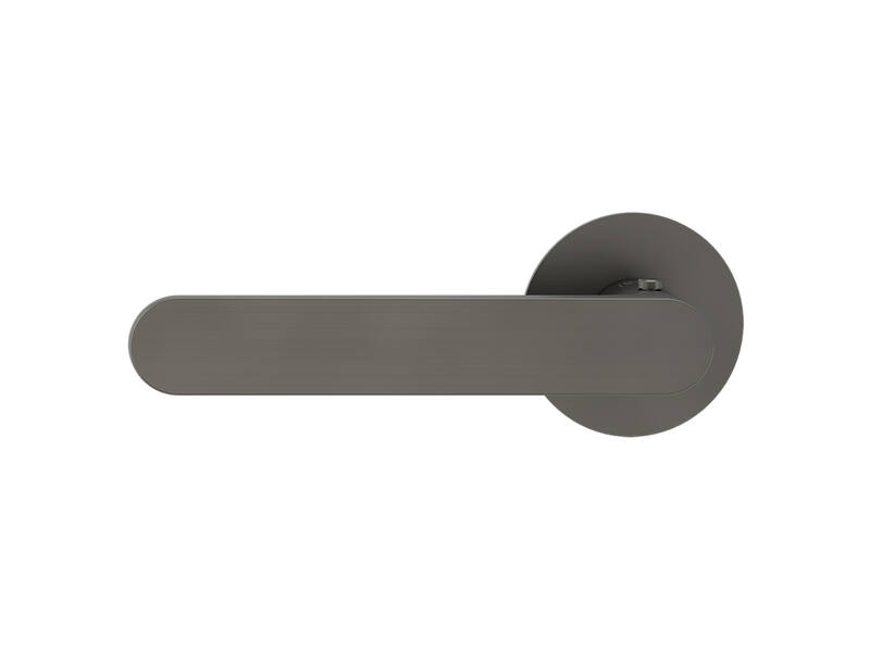 Griffwerk Deurklink Avus Piatta S Smart2Lock Kasjmiergrijs Links rond vlak rozet
