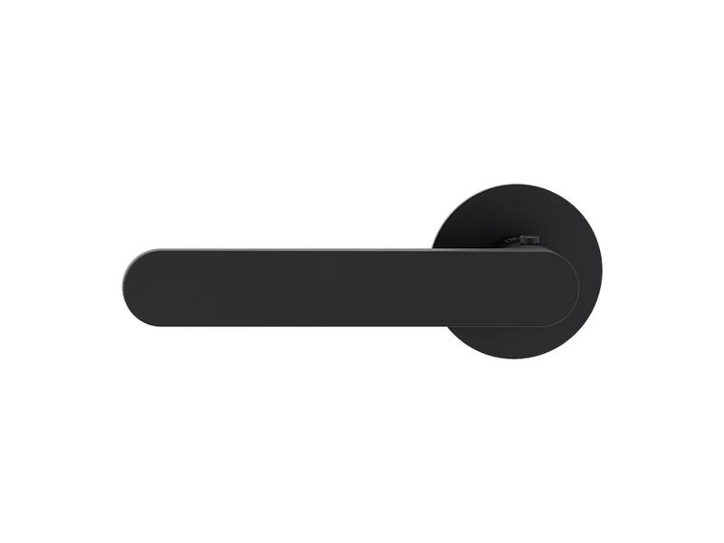 Griffwerk Deurklink Avus Piatta S Smart2Lock Grafietzwart Links rond vlak rozet