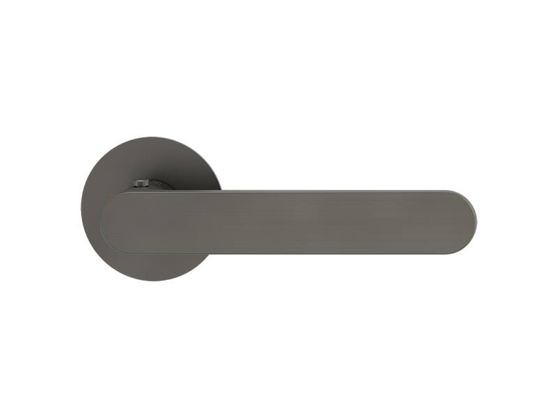 Griffwerk Deurklink Avus Piatta S Smart2Lock Kasjmiergrijs Rechts rond vlak rozet