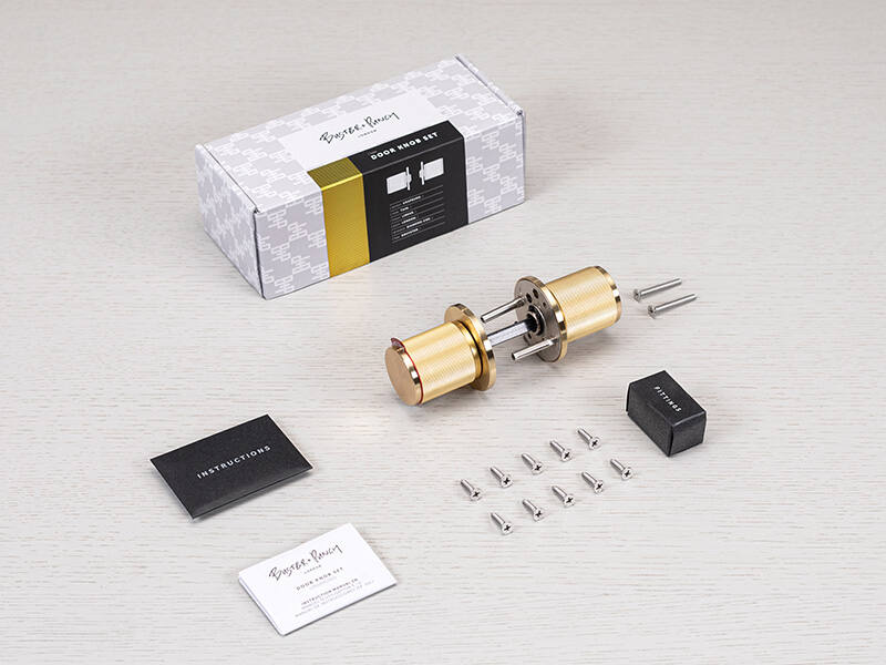 Knopkruk Linear RVS stripe milled op ronde rozet Rond 40mm