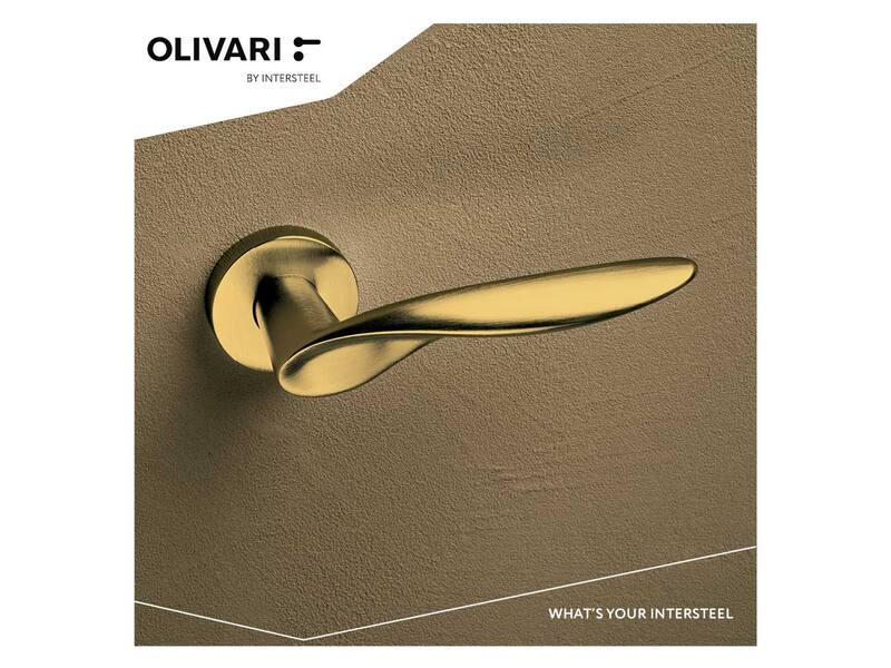 Olivari deurkruk Wind op rozet messing mat PVD