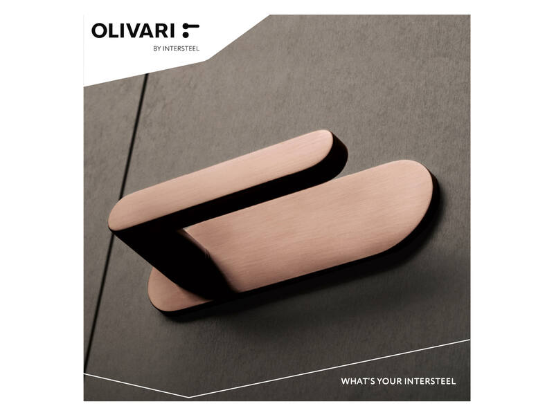 Olivari deurkruk Link horizontaal schild brons mat PVD
