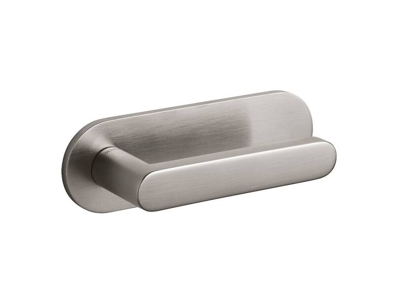 Olivari deurkruk Link horizontaal schild rvs mat PVD