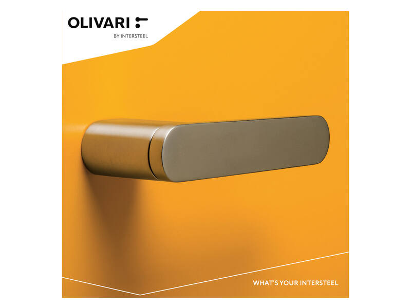 Olivari deurkruk Radial chroom mat