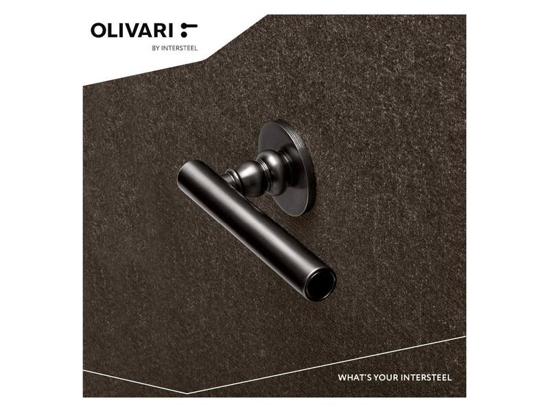 Olivari deurkruk Dolce Vita op rozet antraciet PVD