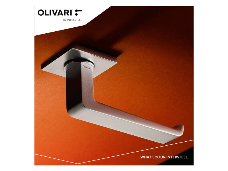 Olivari deurkruk Milano Q op rozet rvs mat PVD