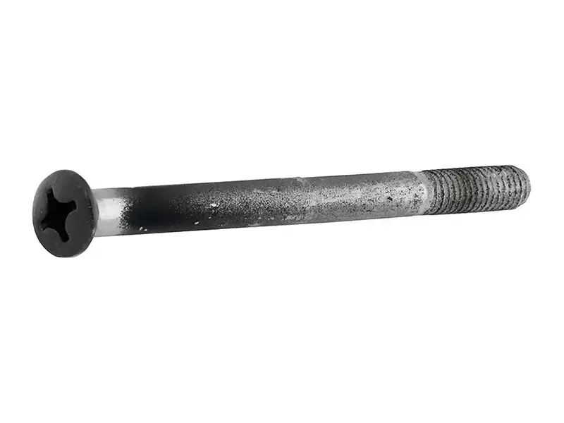 Metaalschroef Zwart Lenskop M6x120mm