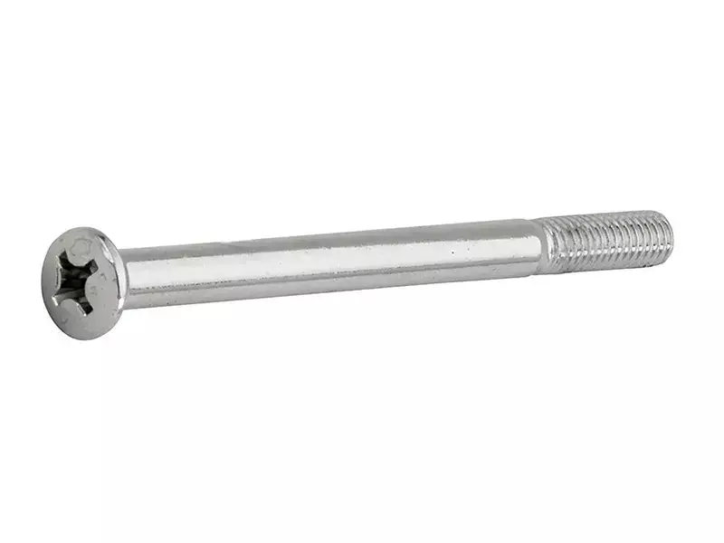Metaalschroef Nikkel Lenskop M6x120mm
