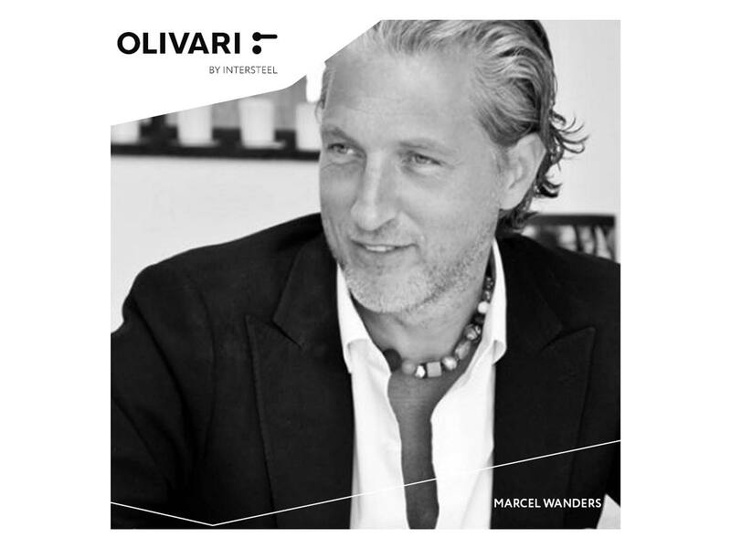 Olivari deurkruk Crystal Diamond op rozet antraciet mat PVD