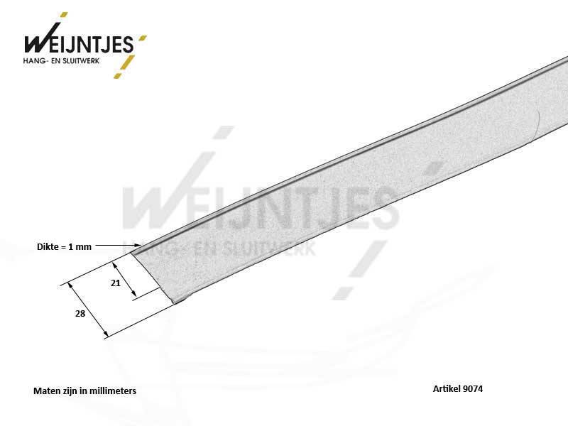Tochtstrip Brons 28 mm