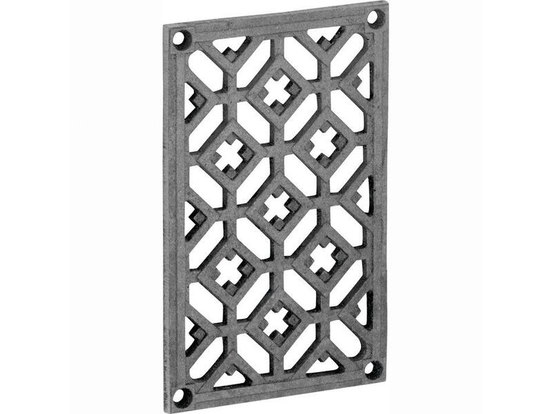 Ventilatierooster Versailles 160x100mm ijzer blank