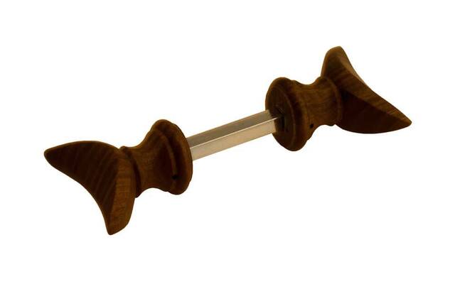 Knopkruk Hout Halve maan 70 x 32 mm