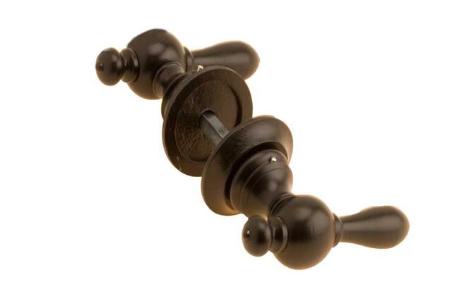Knopkruk Hout Zwart Peer model