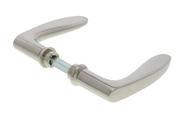 Deurkruk Nikkel Banaan plat 110 mm