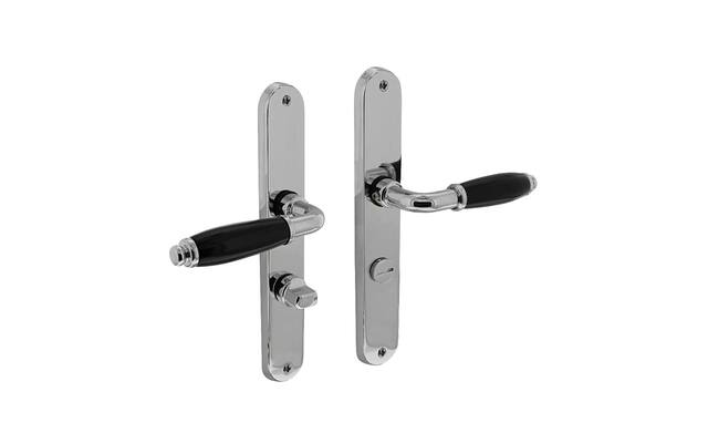 Intersteel Deurkruk Courgette met ovaal schild WC63 chroom