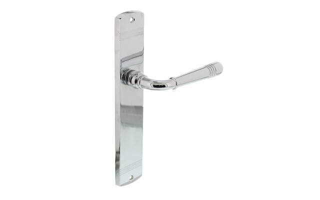 Intersteel Deurkruk Helena op schild blind chroom