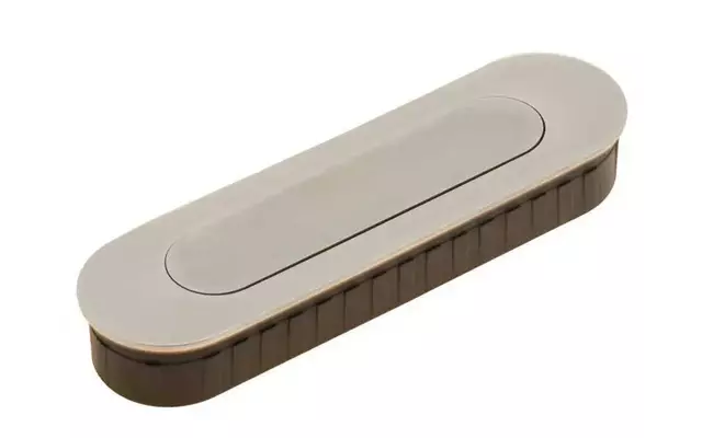 Schuifdeurkom Rvs Stofdicht ovaal