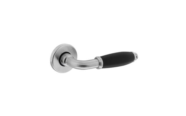 Intersteel Deurkruk Courgette met rozet rond 49x7mm verdekt mat chroom