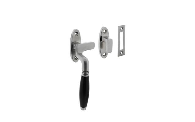 Intersteel Raamsluiting Ton links chroom mat / ebbenhout