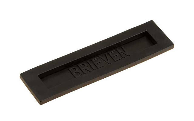 Briefplaat Zwart Brieven