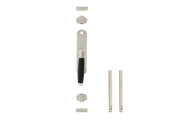 Intersteel Kruk-espagnolet links Ton 400 met stangenset 2x 1250 mm nikkel/ebbenhout