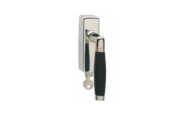 Intersteel Raamkruk Ton 222 afsluitbaar nikkel/ebben hout