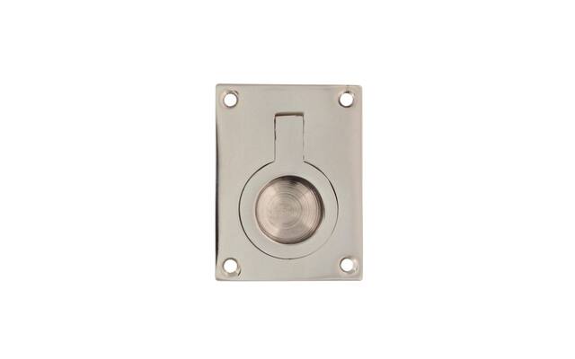 Intersteel Luikring rechthoekig 65 x 49 mm Nikkel