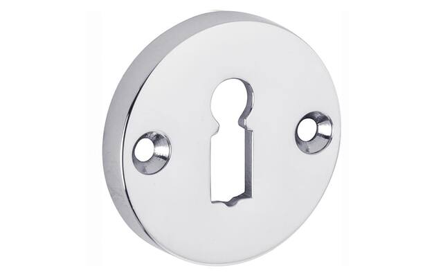 Sleutelrozet Chroom rond opschroevend 50mm