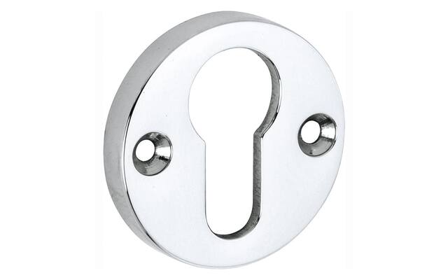 Profielcilinderrozet Chroom rond opschroevend 50mm