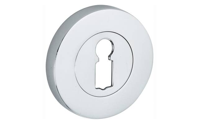 Sleutelrozet Chroom rond overschroef 50mm