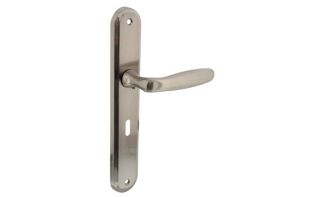Intersteel Deurkruk Bjorn op schild SL56 mm nikkel mat