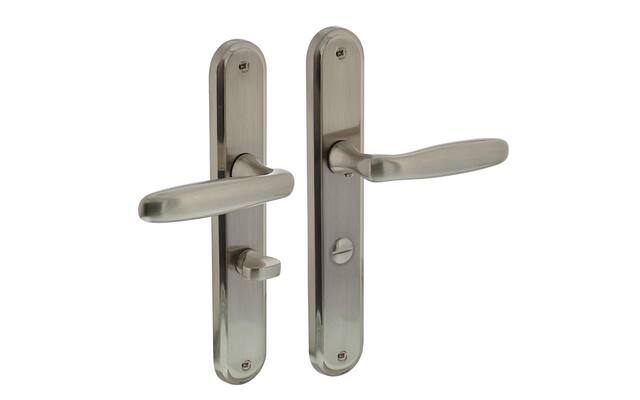 Intersteel Deurkruk Bjorn op schild WC63 mm nikkel mat