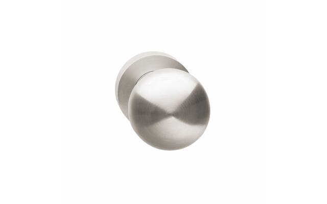 Intersteel Knop op rozet nikkel mat