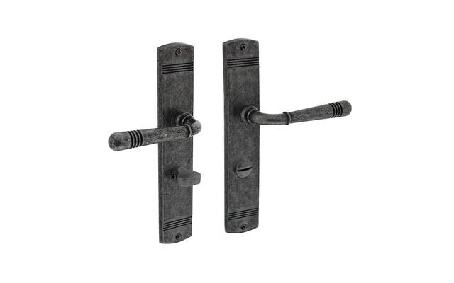 Intersteel Deurkruk Helena op schild WC63 mm oud grijs