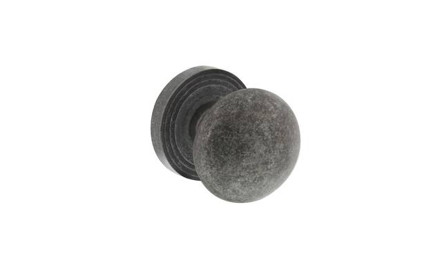 Intersteel Knop op rozet oud grijs