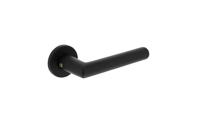 Intersteel Deurkruk Broome op rozet 50x7 mm aluminium zwart