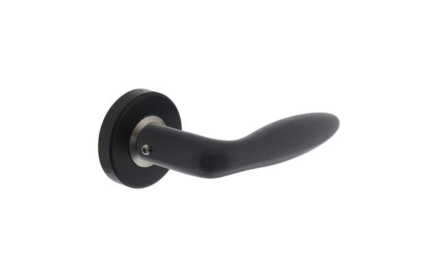 Intersteel Deurkruk Jupiter op rozet 53x10 mat zwart