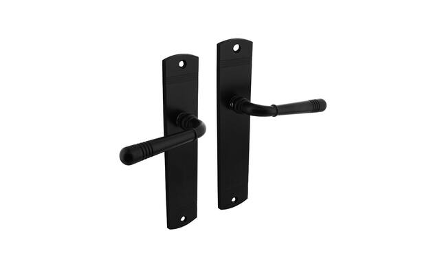 Intersteel Deurkruk Helena op schild 230x44 mm blind zwart